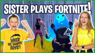 I'M GONNA CARRY HER!!! Fortnite With Karina!