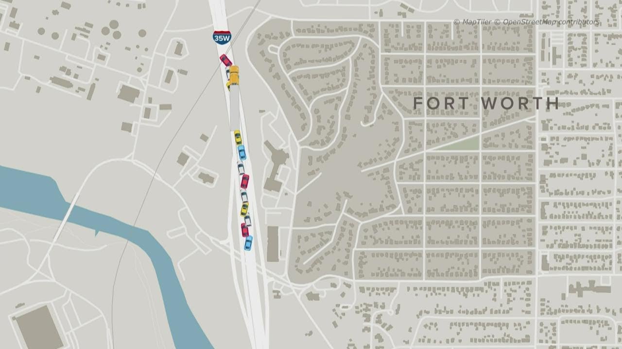A closer look at how the pileup happened in Fort Worth YouTube