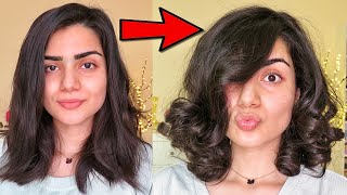 HOW TO CURL HAIR WITH A STRAIGHTENER ONLY! LONG LASTING CURLS