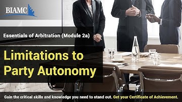 Limitations to Party Autonomy