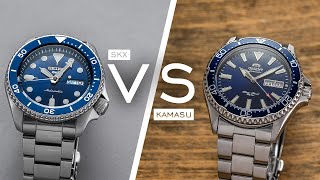Two Of The Best DiveStyle Watches Under $500  Seiko 5 Sports 5KX vs. Orient Kamasu