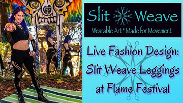 Slit Weave Leggings Fashion Design at Flame Festival,cut leggings,braided leggings,festival fashion