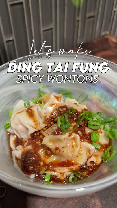 Ding Tai Fung Spicy Wonton Sauce #shorts