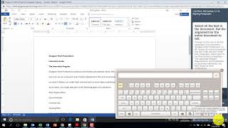 MyITLab on-screen keyboard screenshot 5