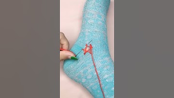 Learn to Fix Hole in Sock Part 2890 #shorts