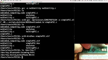 NU32 quickstart for Mac, part 2/3: compiling and loading (Kevin Lynch)