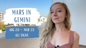 MARS ENTERS GEMINI - All Signs - August 20th 2022