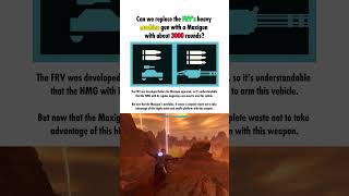 Can we replace the FRV's heavy machine gun with a Maxigun with about 3000 rounds - Helldivers 2