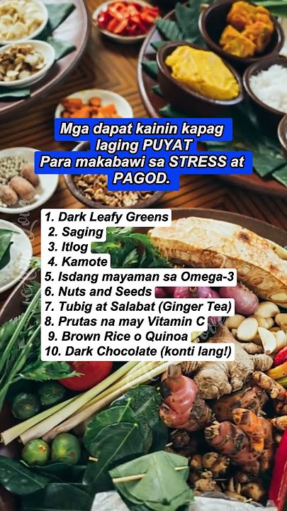 Mga dapat kainin kapag madalas na puyat, pagod at stress #health #healthtips #shortsfeed #shorts
