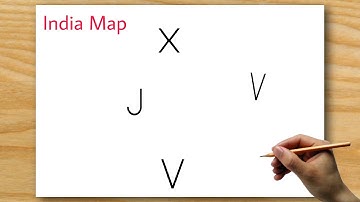 Easy Trick / India Map Drawing / How To Draw Map of India.