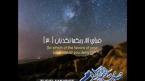 يسأله من في السماوات والأرض كل يوم هو في شأن فبأي آلاء ربكما تكذبان - سورة الرحمان