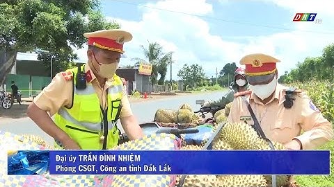 Tăng cường đảm bảo an toàn giao thông vụ mùa thu hoạch sầu riêng 