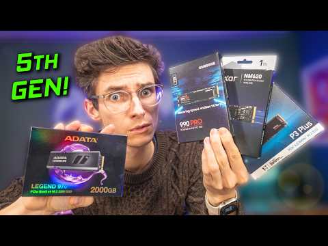 The Shocking Truth about PCIE 5.0 vs Gen 4 vs 3 SSDs! 😱