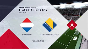 Netherlands vs Bosnia & Herzegovina | Philips Stadion | 2024-25 UEFA Nations League | PES 2021 thumbnail