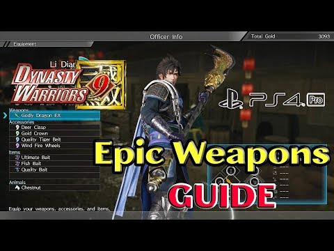 Dynasty Warriors 9 - How to Craft Epic Weapons VERY EASY