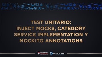 Test unitario: Inject Mocks, Category Service Implementation y Mockito Annotations