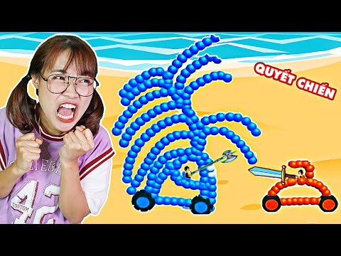 Hà Sam Thi Vẽ Xe Chiến Đấu Siêu Mạnh Để Đi Thi Đấu Với Các Bạn Trên Toàn Thế Giới - Draw Joust