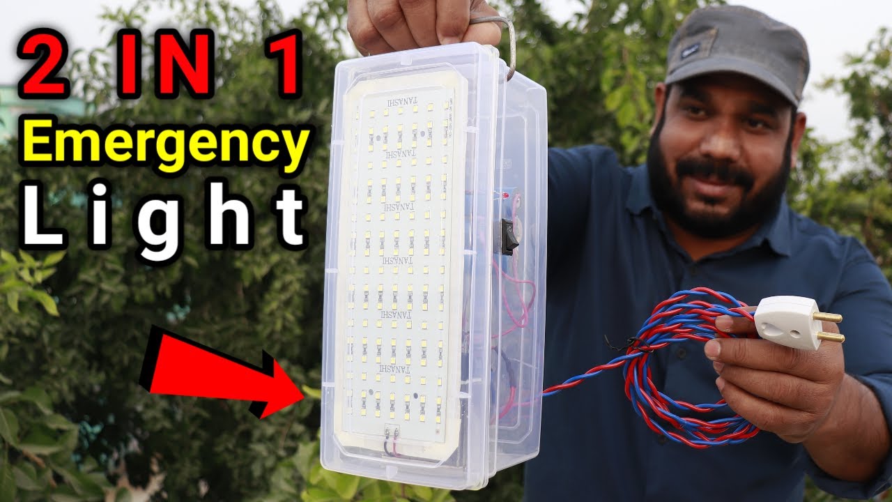 How to Make High Quality Rechargeable Emergency Light at home YouTube