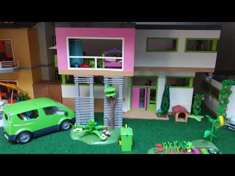 Aménagement de la maison moderne Playmobil 5574 - Film Playmobil