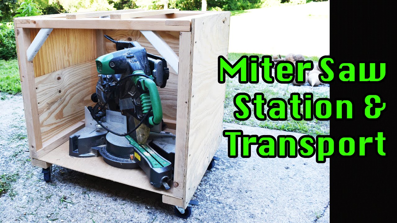 DIY4: Miter Saw Workbench &amp; Moving Box For Hitachi C12RSH 