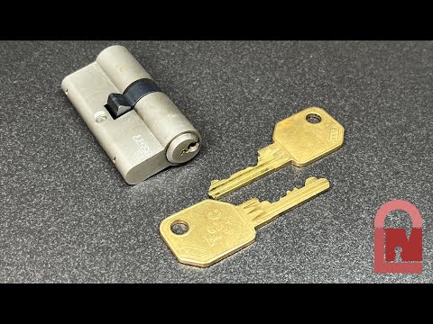 EVVA TSC Euro Lock Pick and Gut - Nasty Keyway and Bitting!