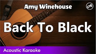 Amy Winehouse - Back To Black (SLOW karaoke acoustic)
