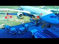 4K ᵁᴴᴰ | How vaccines and shipments are unloaded from planes | San Francisco international airport