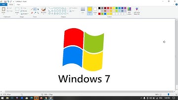 How to draw the Windows 7 logo using MS Paint | How to draw on your computer