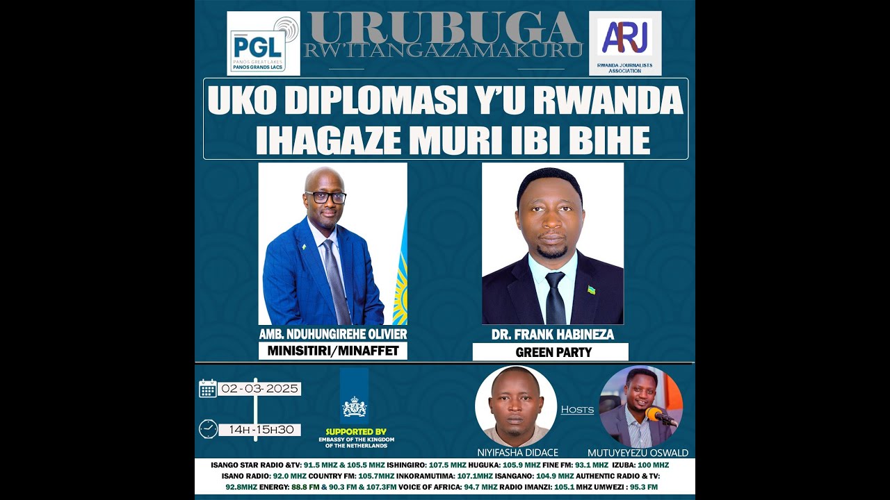 🔴URUBUGA RW'ITANGAZAMAKURU: UKO DIPLOMASI Y'U RWANDA IHAGAZE MURI IBI ...