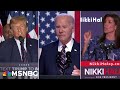 &#39;The Biden campaign couldn’t be happier&#39;: Trump’s attacks on Nikki Haley attack independent voters