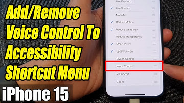 iPhone 15/15 Pro Max: How to Add/Remove Voice Control To Accessibility Shortcut Menu