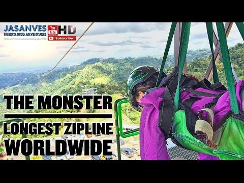 Longest Zipline in the World by Guinness Record, “El Monstruo” (The Monster) Toro Verde Adventure