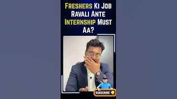 "Freshers Ki Job Ravalante Internship Chayala?" #internship #splunk
