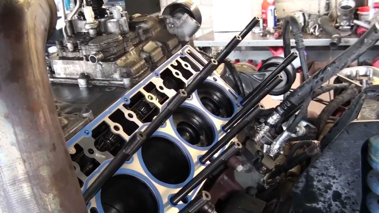 6.0L HEAD GASKETS WITH APR STUDS INSTALL - YouTube
