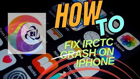 Fix IRCTC Rail Connect app crashing on iphone |downloaded already is not working/issue/crash