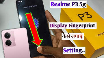 Realme p3 5g me display fingerprint lock setting // how indispey fingerprint lock in realme p3 5g me
