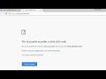Error Navegador No funciona No se puede acceder a esta pagina web, Tengo Internet solución fácil