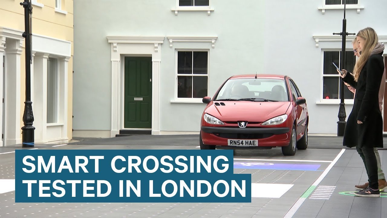 road safety guard manual español Smart LED Road Crossing Unveiled In London