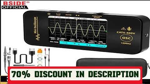 A must-have product! BSIDE OT3 Handheld Oscilloscope 3.2” TFT LCD Digital Scope Tester, 10MHz/48MS