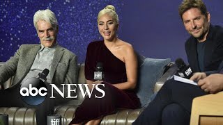 Video thumbnail of "Lady Gaga says she had 'instant chemistry' with Bradley Cooper"