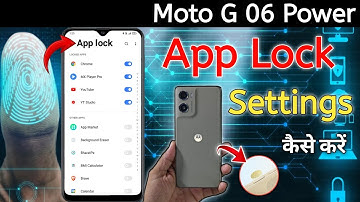 Moto g 06 Power app lock kaise lagaye | Moto g 06 Power app lock setting | app lock setting