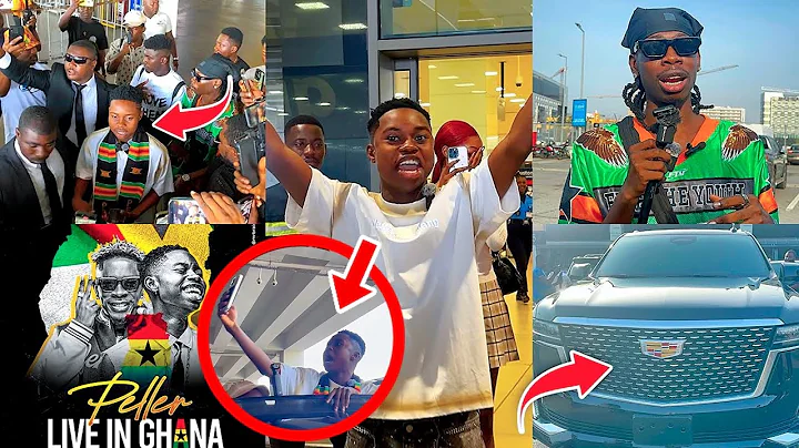 Jarvis Boyfriend Peller Storm Ghana as Shatta Wale & Fans Welcomes Him with massive crowd @ Airport