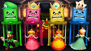 Мульт Mario Party Top 100 Minigames Luigi Vs Peach Vs Rosalina Vs Daisy Master Difficulty