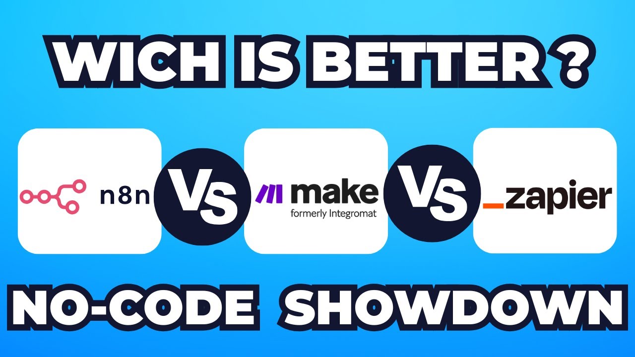 n8n vs Make vs Zapier: Top No-Code Platform Showdown (2025) - YouTube