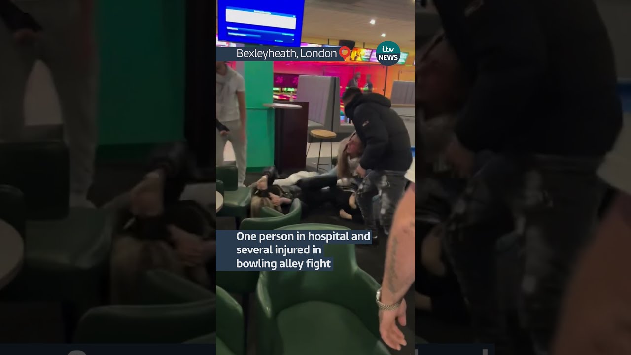 One Person In Hospital And Several Injured Massive Bowling Alley Fight Itvnews News