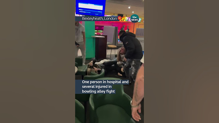 One person in hospital and several injured in massive bowling alley fight #itvnews #news #fight