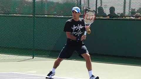 Roger Federer Backhand Returns in Slow Motion