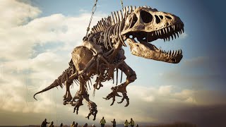 Airlifting Fragile Dinosaur Skeleton From Excavation Site | Dino Hunt Series | Real Wild screenshot 3