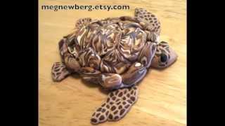 How to make polymer clay sea turtle wall hanging.m4v