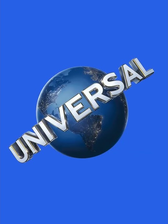 Universal 3D logo turn into a 2D logo
